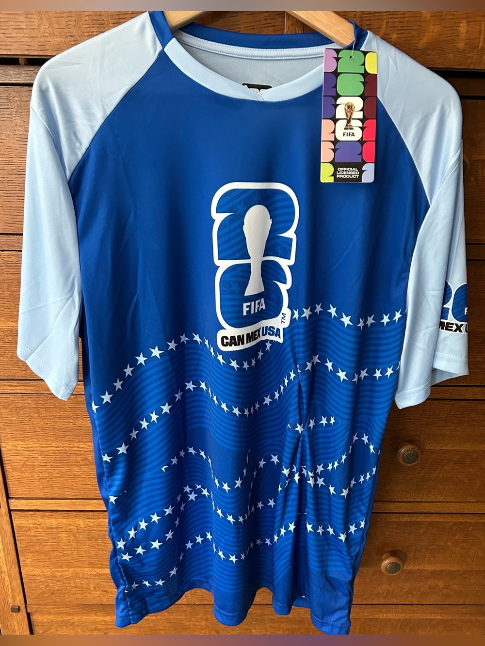 NWT-FIFA World Cup 2026 CAN MEX USA Graphic Soccer Jersey-Large